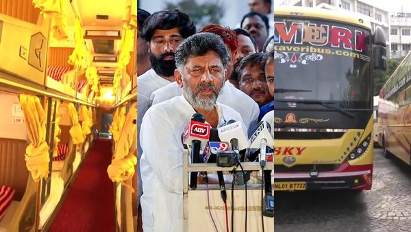 Telangana Assembly Election Result 2023: হায়দরাবাদে হাজির শিবকুমার, হোটেলের বাইরে কেন দাঁড়িয়ে বাস?