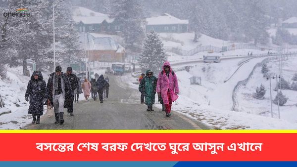 Kashmir: শীতের শেষবেলায় জমজমাট তুষারপাত, মরশুমের শেষ বরফ উপভোগ করতে হলে ঘুরে আসুন এই জায়গায়