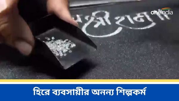 অনন্য শিল্পকর্ম হিরে ব্যবসায়ীর! ৯৯৯৯ টি হিরে দিয়ে তৈরি করেছেন রাম মন্দির
