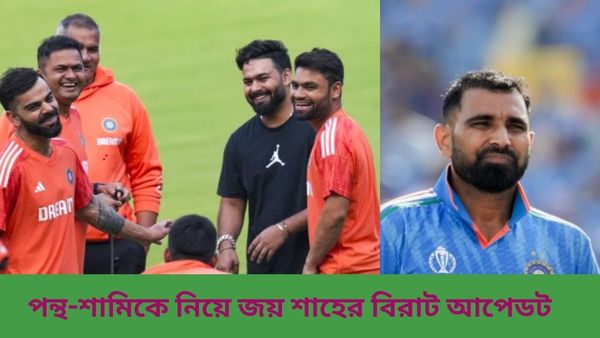 T20 World Cup: টি২০ বিশ্বকাপে পন্থ দলের সম্পদ, কবে মাঠে ফিরবেন শামি? দুই তারকাকে নিয়ে বিরাট আপডেট জয় শাহের