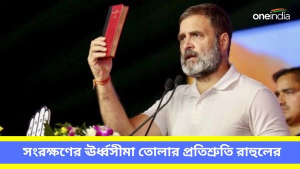 Lok Sabha Election: ভোটের প্রচারে বড় ঘোষণা রাহুল গান্ধীর, ক্ষমতায় এলে সংরক্ষণের ঊর্ধ্বসীমা তুলে দেওয়ার আশ্বাস