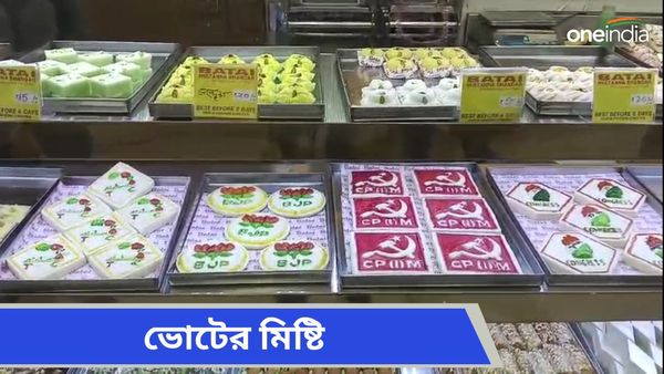 Loksabha Vote 2024: ভোট হোক মিষ্টি মুখে, বাজার মাতাচ্ছে ভোটের সন্দেশ