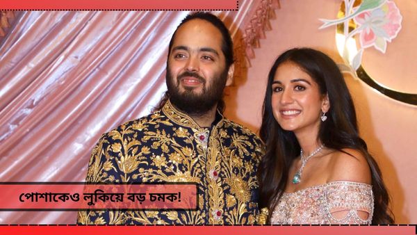 Anant Ambani Radhika Merchant: পোশাক থেকে যেন আলো ঠিকরে বেরচ্ছে, ক্রিস্টাল বসানো পোশাকে দেখা গেল রাধিকাকে