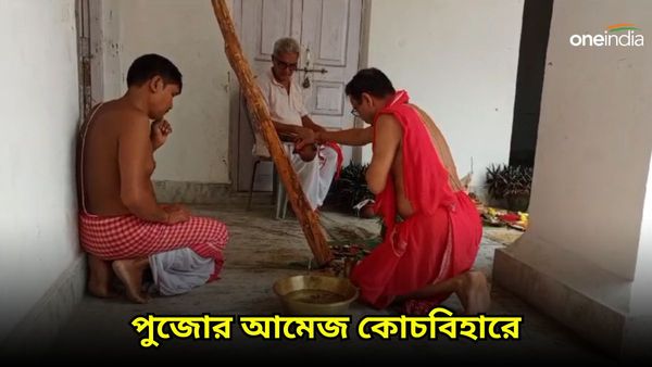 Coochbehar: ময়না গাছের ডাল কেটে মাতৃরূপে আরাধনা, কোচবিহারে শুরু হল বড় দেবীর পুজো