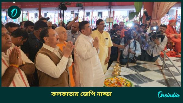 সপ্তমীতে কলকাতায় বিজেপির সর্বভারতীয় সভাপতি জেপি নাড্ডা, বেলুড় মঠে পুজো দিলেন