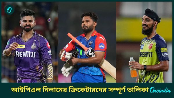 IPL 2025: আইপিএল নিলামে কোন ক্রিকেটারের ন্যূনতম মূ‌ল্য কত? দেখে নিন সম্পূর্ণ তালিকা