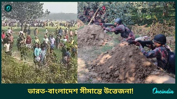 সীমান্তে বাংলাদেশিদের বাঁশ নিয়ে তাড়া ভারতীয়দের, চূড়ান্ত সতর্কতা বিএসএফে! ফাটানো হল একের পর এক শেল