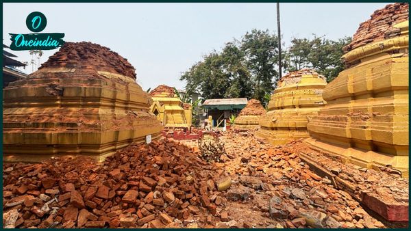 Earthquake: চারপাশ জুড়ে শুধুই ধ্বংসস্তূপ, মানুষের হাহাকার-কান্না! ১০০০ মানুষের মৃত্যুর শঙ্কা মায়ানমারে