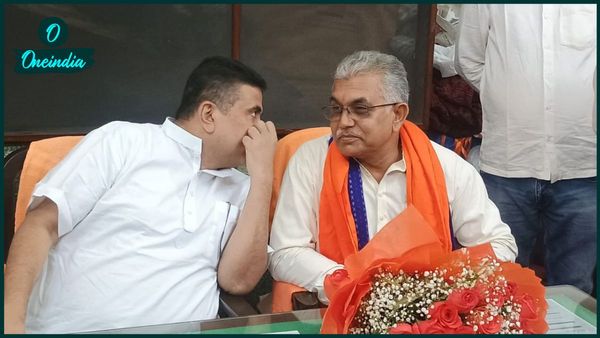 Suvendu Dilip Meet: শুভেন্দু-দিলীপ সাক্ষাৎ, ফুল-মিষ্টি-সৌজন্য বিধানসভায়; রাজ্য সভাপতিতে ফিরছে পুরোনো মুখ?