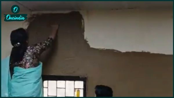 ক্লাসরুমের দেওয়ালে গোবরের প্রলেপ! কিন্তু কেন? তুমুল বিতর্কের মাঝে কী বললেন অধ্যক্ষা?