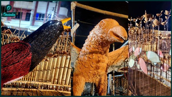 বাগুইআটি রেল পুকুর ইউনাইটেডের পুজোর থিম 'শব্দ', পাখির কলতানের মধ্যেই মিলবে বড় বার্তা