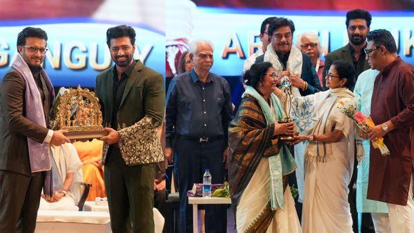 কলকাতা চলচ্চিত্র উৎসবের সূচনা মঞ্চেই বঙ্গ বিভূষণ প্রদান মমতার, সৌরভকে নিয়ে উদ্বোধন হকি স্টেডিয়ামের