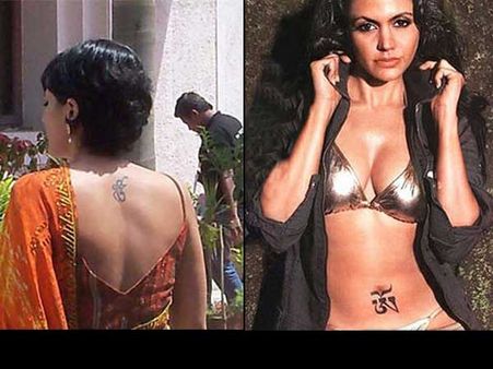 ટેટૂને કારણે વિવાદે ચગી મંદિરા