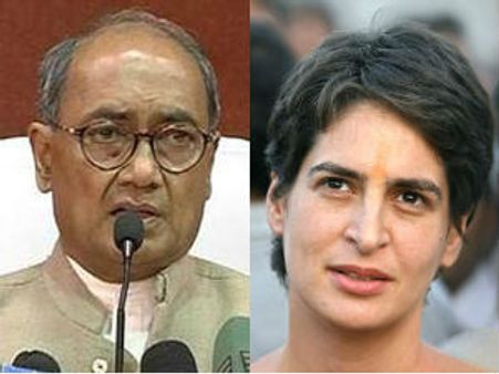દિગ્ગી-પ્રિયંકા નથી કોંગ્રેસના સ્ટાર પ્રચારક!