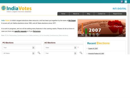 ઇલેક્શન ડેટાબેઝ પોર્ટલ IndiaVotes.comની રજૂઆત