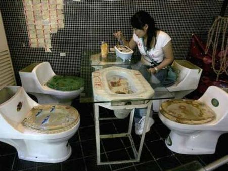 મોર્ડન ટોઇલેટના ઇન્ટિરિટરની એક ઝલક