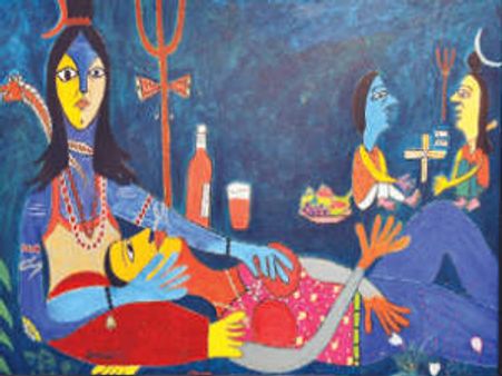 વડોદરા ચિત્ર વિવાદ : ચિત્રો પર કાલિખ ચોપડવામાં આવી