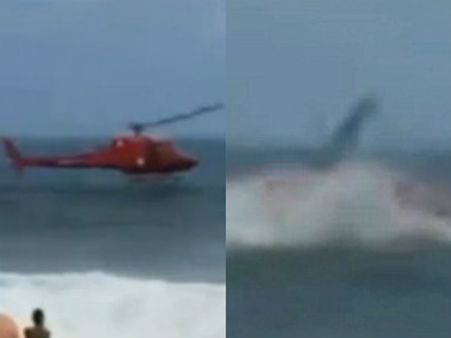 બચાવકર્મીઓ જ ડૂબવા લાગે તો એમને કોણ બચાવે..., જુઓ વીડિયો