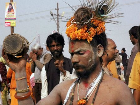 મહા કુંભમાં સાધુ