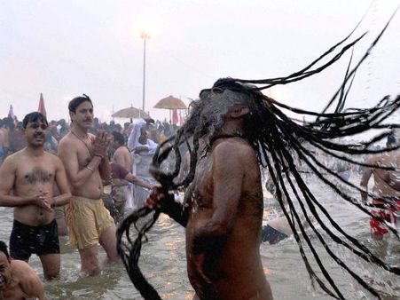 સાધુનું શાહી સ્નાન