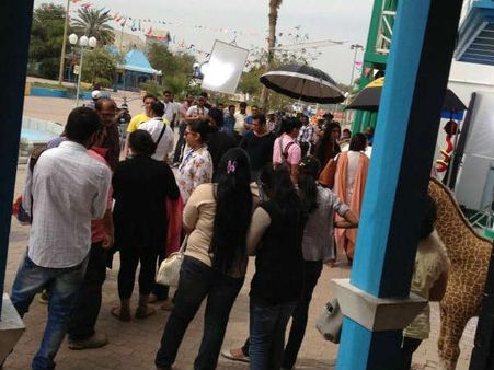 મેંટલના સેટ ઉપરની તસવીરો