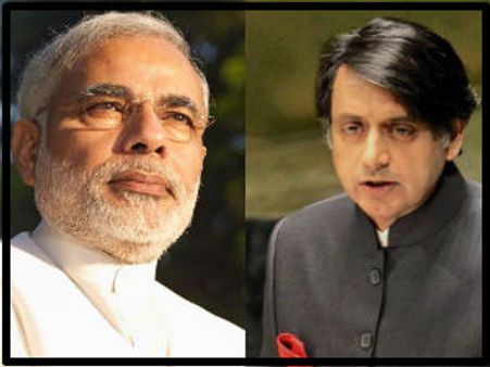 મોદીનો થરૂરને સળસળતો જવાબ, શીખવાડી ગ્રામ સ્વરાજની પરિભાષા