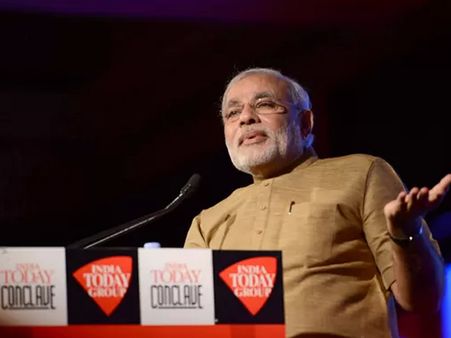 ઇન્ડિયા ટૂડે કોનક્લેવમાં નરેન્દ્ર મોદી