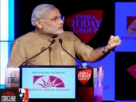 ઇન્ડિયા ટૂડે કોનક્લેવમાં નરેન્દ્ર મોદી