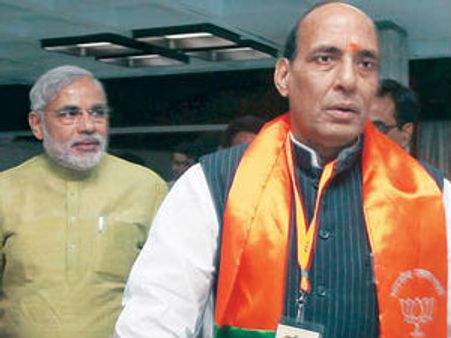 મોદીએ નથી કરી અમિત શાહની ભલામણ: રાજનાથ