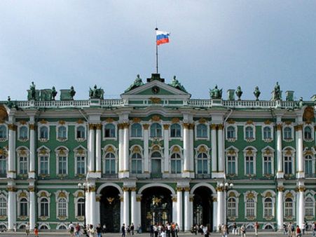 Pictures of world famous The Hermitage Musium of Russia