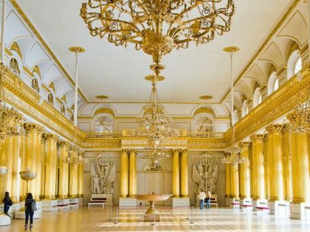 Pictures of world famous The Hermitage Musium of Russia