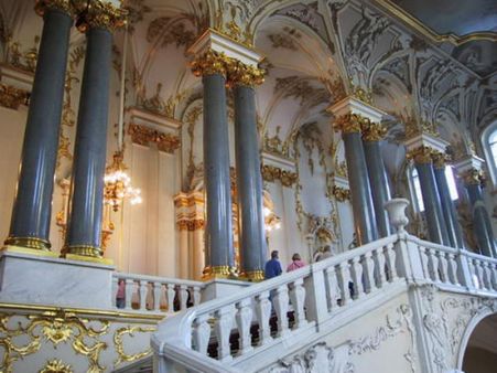 Pictures of world famous The Hermitage Musium of Russia