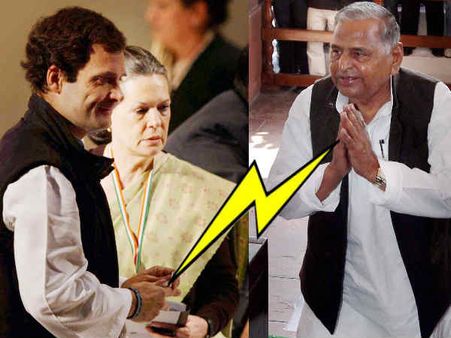 મુલાયમ સિંહે આપ્યો સોનિયા-રાહુલને વીજળીનો કરંટ