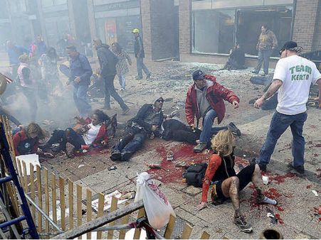 બોસ્ટન બ્લાસ્ટે અપાવી 9/11ના હુમલાની યાદ