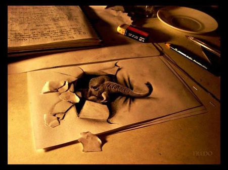 ક્યારેય પેપર પર બનાવી છે થ્રીડી પેન્ટિંગ