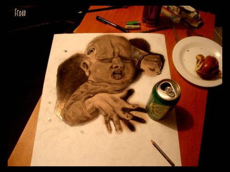 ક્યારેય પેપર પર બનાવી છે થ્રીડી પેન્ટિંગ