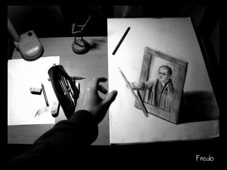 ક્યારેય પેપર પર બનાવી છે થ્રીડી પેન્ટિંગ