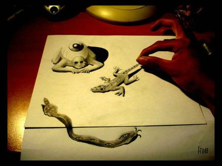 ક્યારેય પેપર પર બનાવી છે થ્રીડી પેન્ટિંગ