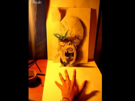 ક્યારેય પેપર પર બનાવી છે થ્રીડી પેન્ટિંગ