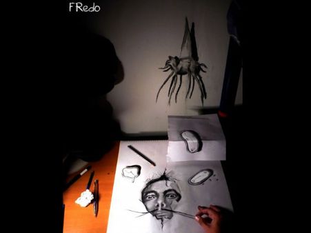 ક્યારેય પેપર પર બનાવી છે થ્રીડી પેન્ટિંગ