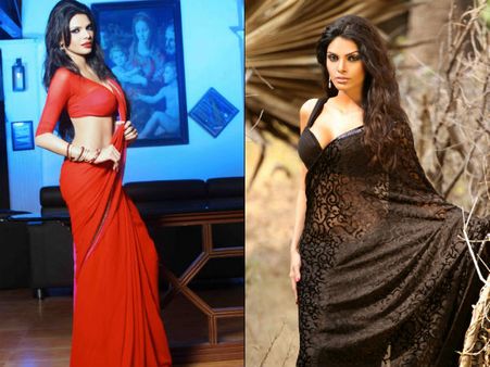 સાડીમાં પણ હૉટ દેખાતાં શર્લિન ચોપરા સાડીમાં પણ હૉટ દેખાતાં શર્લિન ચોપરા