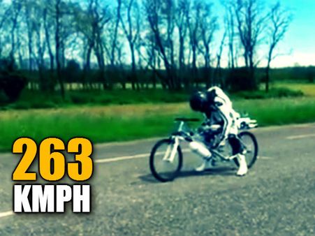 સાયકલે બનાવ્યો 263 કિમી પ્રતિકલાકનો રેકોર્ડ