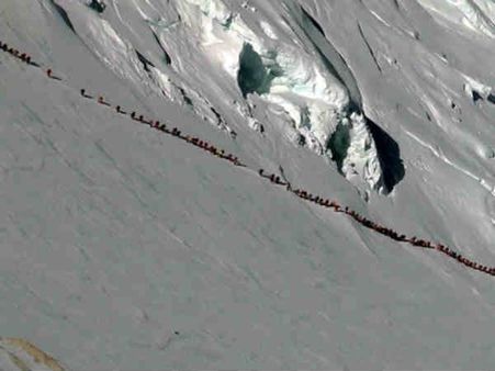 હવે એવરેસ્ટ પર પણ વધી રહેલી ભીડથી સર્જાય છે જામ