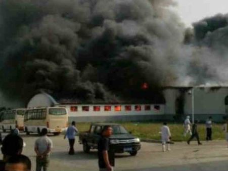 ચીન : પોલ્ટ્રી ફાર્મમાં લાગેલી આગ, 112નાં મોત