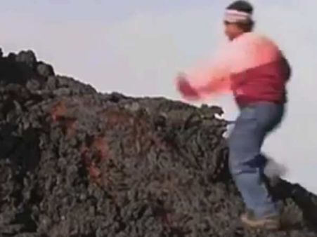 લાવા પર ચાલવાની શરૂઆત