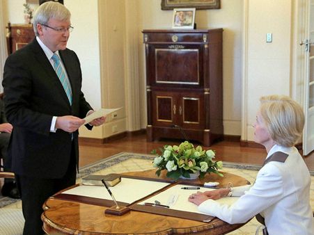 કેવિન રડે ઓસ્ટ્રેલિયાના નવા પ્રધાનમંત્રી તરીકે લીધા સપથ