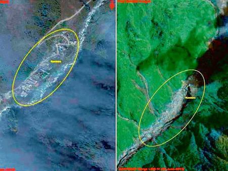 Pre and Post Sattellite images of Rambara