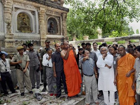 બોધગયા વિસ્ફોટઃ તસવીરોમાં લોહી, વિસ્ફોટ, મુલાકાત અને વિરોધ