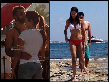 રણબીર સાથે બિકિનીમાં કૅટ