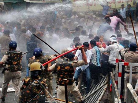 ભોપાલમાં પ્રદર્શન